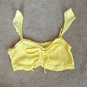 Promesa Yellow Crop Top